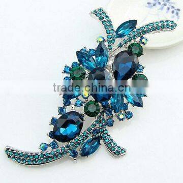 wholsale fashion silver gold crystal rhinestone diamond in bulk brooch pin