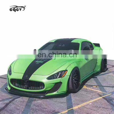 Широкий тюнинг - комплект для Maserati GT GTS в стиле LB с передним кромочным обвесом из углеродного волокна, задним диффузором, задним спойлером, передним бампером, боковыми юбками и крыльями photo-3