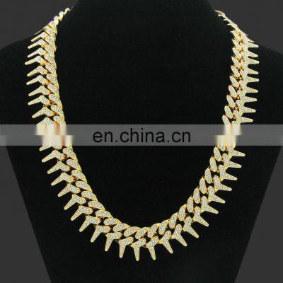 Fashion Funk 18K Gold Plated Jewelry Stainless Steel Men Bracelet Chunky Cuban Link Chain Bangle photo-3