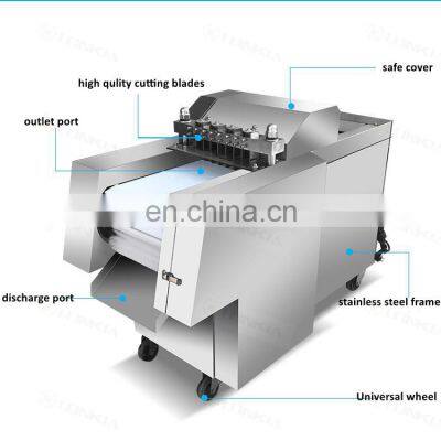 Industrial Chicken Cutting Machine Meat Sparerib Fresh Duck Beef  Meat Mutton Cutting Slicing Machine