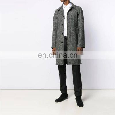 2021 Fashion Men oversized 75%wool trench coat