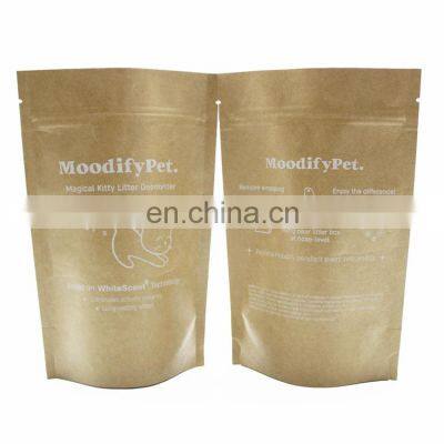 Factory Wholesale Packaging Eco Friendly Compostable Recyclable Ziplock Food Grade Ink Kraft Stand Up Pouch