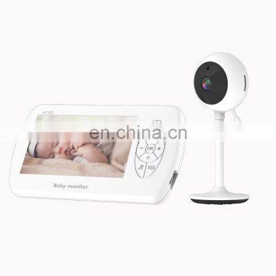 Factory Outlet Latest Home Security Indoor 4.3 Inch 1080P Wireless Smart Baby Monitor With Video Camera