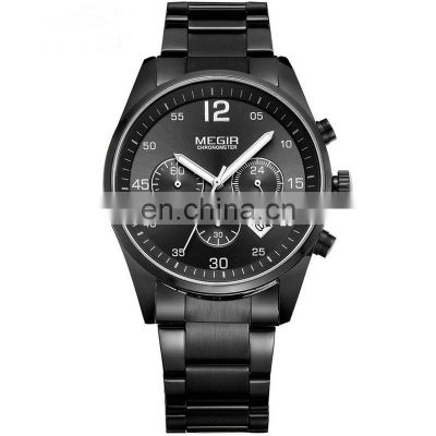 Megir 2010 Luminous Men's Watches Waterproof Calendar Sports Military Quartz Watch Relogio Masculino Relojes