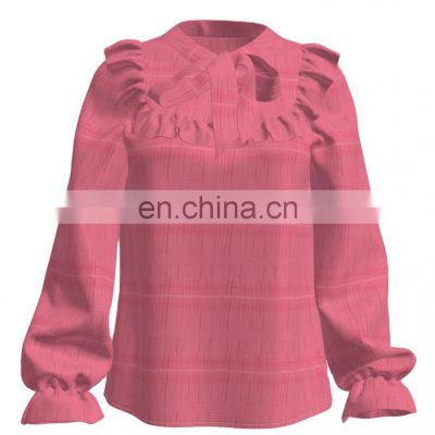 2022 Hottest Selling Yarn Dyed Crepe Design With Solid Colors