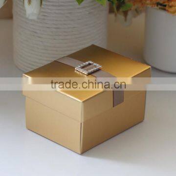 Top Quality Gold Color Luxury Handmade Wedding Candy Box