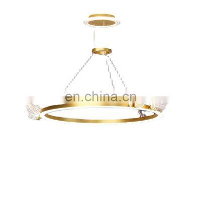 Modern Crystal Creative Nordic Luxury Bar Kitchen Hanging Bedside Glass Butterfly LED Pendant Light