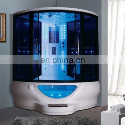 indoor bathrooms corner computerized acrylic whirlpool tub shower steam shower massage room cabin box