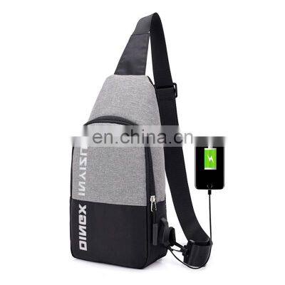 Chest Bag Men's Single Shoulder Bag Casual Sports Tide Brand Messenger Bag Fashion Youth Small Backpack Student Korean photo-4