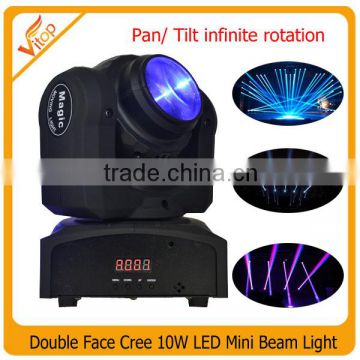 party led mini beam light 2*10W RGBW 4in mini led moving head light