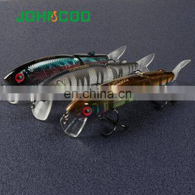 JOHNCOO Spare Tail 110mm 14.7g Fishing Lures Hard Lures 2 Sections Artificial Minnow Bait photo-5