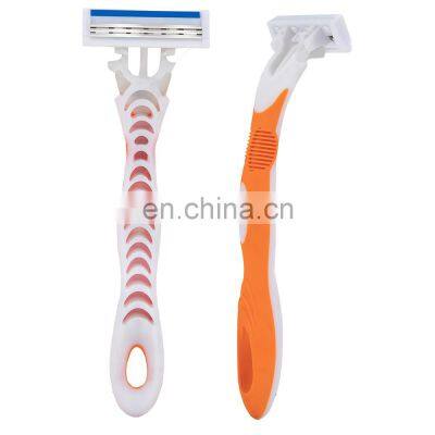 Triple Blades Female Razor Sharp Safety Bikini Razor Smooth Body Hair Remover With Aloe Vera Strip LY3-03Y4