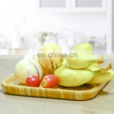 Durable Dishes & Plates Different Size Kitchen Round Rectangle Reusable Natural Bamboo Serving Plate Plates photo-3