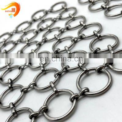 Metal Ring Mesh Architectural Brass Color Metal Mesh photo-2