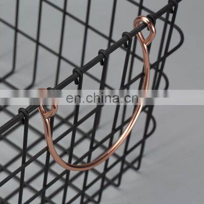 Household Metal Basket With Handle for Sundries