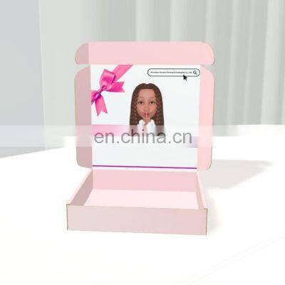 Free Samples Custom Printed Mailer Shipping Carton Folded Kraft Paper Corrugated Carton Packaging Box For Cloths Shoes photo-2