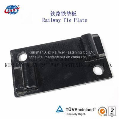 Rail tie plate for subway/metro rail fixing