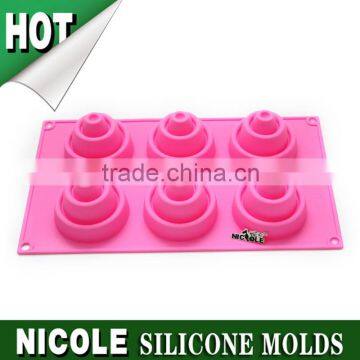 Nicole food grade Baking sweet silicone cupcake mold