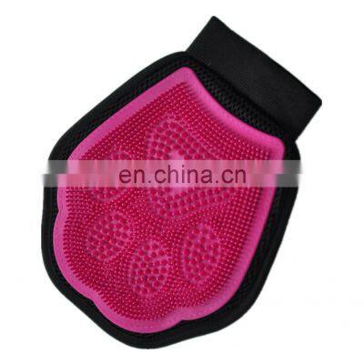 Dog Cat Hair Horse Massage Brush Pet Grooming Glove Brushing Fur Hair Remover glove