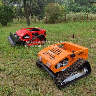 remote control tracked mower, China robot lawn mower with remote control price, remote control mower for slopes for sale