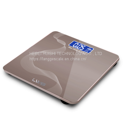 180KG personal body weight weighing scale tempered glass paltform