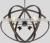 American Style Vintage Iron Circle Hanging Lamp Nordic Simple Retro Chandelier Led Vintage Black Metal Ball Pendant Light