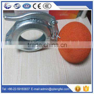 Concrete pump pipe clamp fixable bolt coupling DN125 DN150