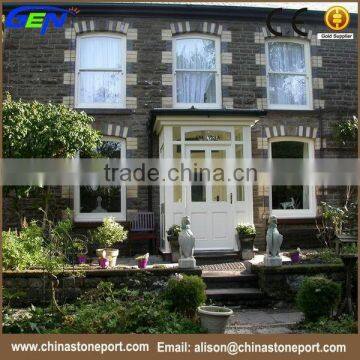 Natural black exterior decoration stone split slate wall covering panel                        
                                                                                Supplier's Choice