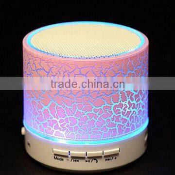 LED colorful lighting light mini portable wireless bluetooth speaker with TF card USB flash FM radio                        
                                                                                Supplier's Choice