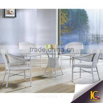 Modern new design patio leisure table and chair outdoor rattan furniture