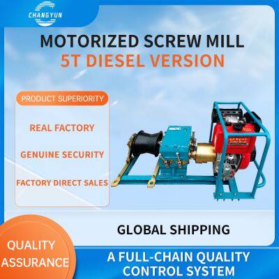 5-Ton Diesel Cable Hauler & Winch | Factory Direct Worldwide Shipping