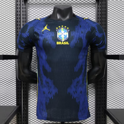 Brazil Away Player Version Jersey World Cup Soccer Uniform