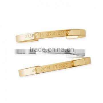 stainless steel fashion fake gold bracelet women cuff