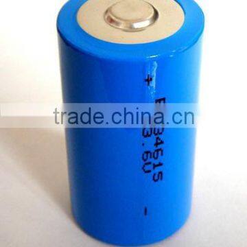 Low Self Discharge ER34615 battery 3.6v 19Ah for Water Meter, Electricity Meter