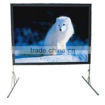 Rear or front portable fast fold screen,quick fold projection screen