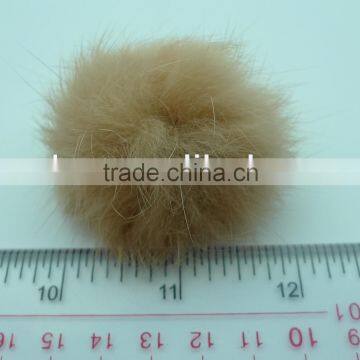 CAMEL COLOR Fur Balls, Sewing Notion, Pom Poms, Sew on faux fur ball