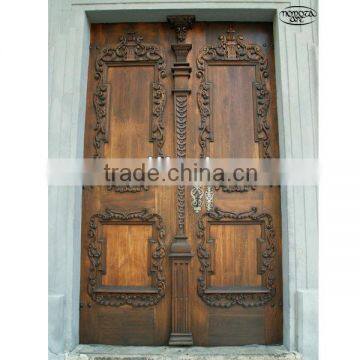 Unique wooden renaissance carved doors reproduction