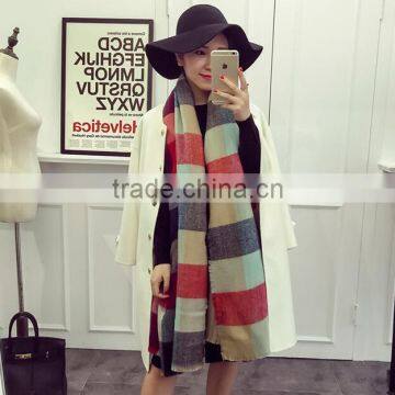 New Tassel Striped Plaid Fashion Woman Cashmere Poncho