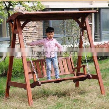 Garden Outdoor Wooden Garden Furniture Swing Chair Anticorrosive Wood