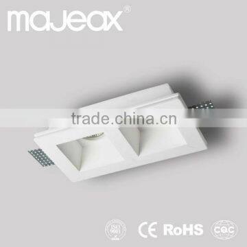 Handmade Gypsum Plaster gu10 led 2x26w downlight