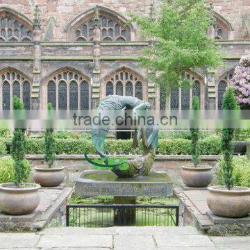 Bronze male and female love fountain