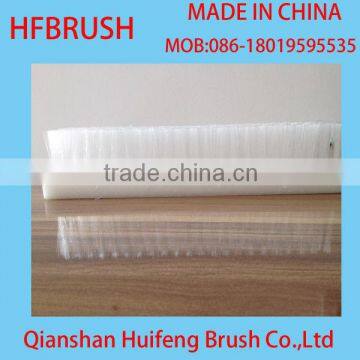 White nylon flat brush