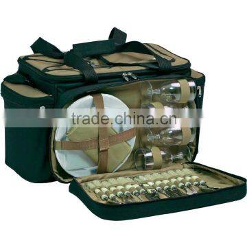 promotional hot selling polyester 4 person picnic bag picnic set