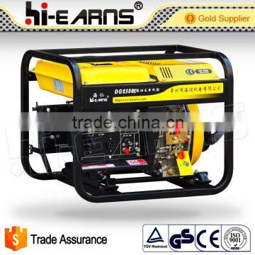 Small portable diesel generator open frame 2KW generator