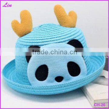 deer shape beach child hat kids straw hat