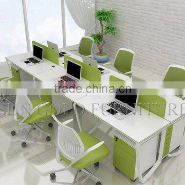 Bright Colors and Straight Shape Office modern Furniture Workstation(SZ-WSL303)