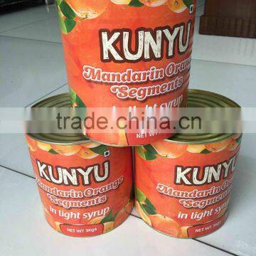 Canned mandarin orange