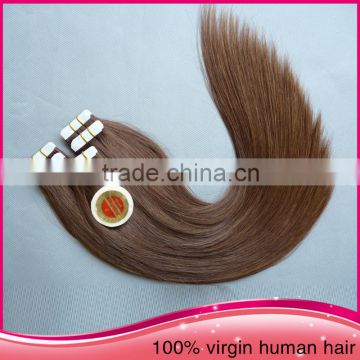 2015 Wholesale Cheap Double Sided Pu Hair Extension Unprocessed Brazilian Virgin Human Tape Hair Extension