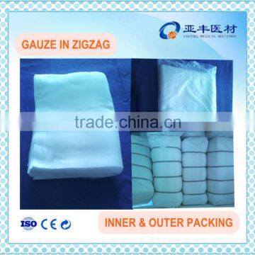 zigzag gauze packed with woven bag