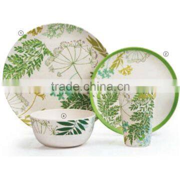 4pcs bamboo fiber dinner set dinnerware/tableware                        
                                                Quality Choice